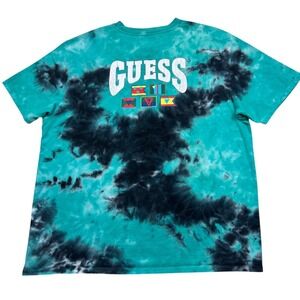 Guess Originals Men's Tie Dye Double Sided Size L Heavyweight T-Shirt Tee